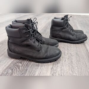 Timberland Boots - Boys Size 6 - Black - Waterproof